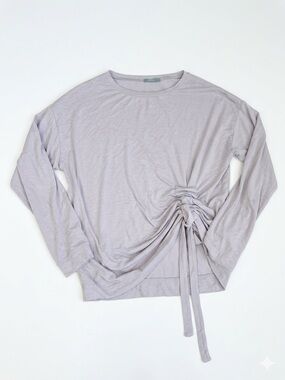 United Colors Of Benetton vintage Lavender Side-Tie Long Sleeve Top